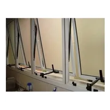 Trava Limitadora ajustavel anti-arrombamento para Janela Basculante Tranca segurança sistema anti furto Haste Frontal Solida Maxim Ar Preta 20cm Sabra Ferragens Foto mini 3