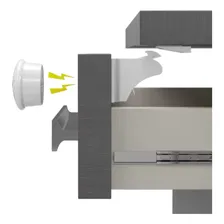 Trava Magnética 4 Peças Para Gaveta Armário Porta Safety 1st Foto mini 2