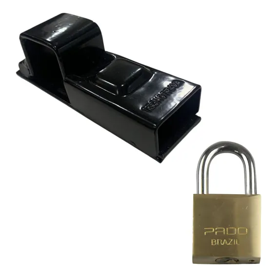 Trava Porta Cadeado Tecnotrava PortĂŁo NÂș1 Cadeado Pado Foto 1