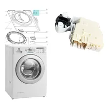 Trava Porta Electrolux Lava E Seca Lse11 Lfe 110v Foto mini 4