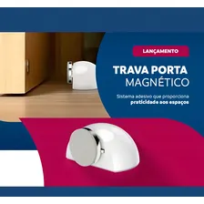 Trava Porta Magnético Prendedor Fixador Batedor Adesivo 3m Foto mini  2