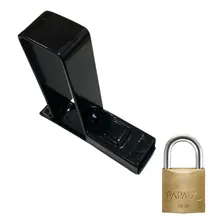 Trava Portão Tecnotrava N8 125x40mm Carbono Cadeado Papaiz Foto mini 1