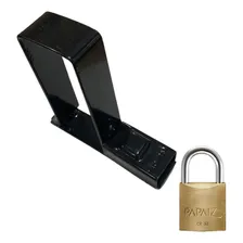 Trava Portão Tecnotrava N9 125x50mm Carbono Cadeado Papaiz Foto mini 1