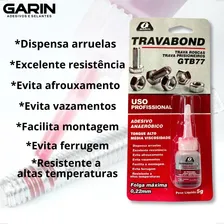 Trava Rosca Porca E Parafuso Prisioneiro Alto Torque Cor Vermelho Foto mini 3