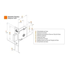 Trava Tetra Fechadura 1004 Rq1 Par Preto Fosco Quadrada Stam Foto mini 3