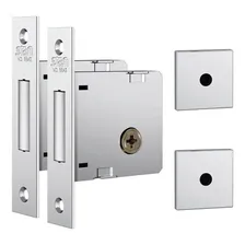Trava Tetra Stam Auxiliar 1004 Inox Cromada Rq1 Quadrada Par Direita/Esquerda Foto mini 1