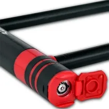 Trava Tranca Cadeado U Bike Bicicleta Moto Lock Aço 180x320 Foto mini 4