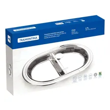Travessa Tramontina Ciclo Com Divis贸rias E Tampa 45 Cm Cor Inox Foto mini 2