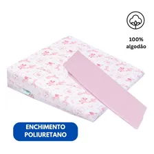 Travesseiro Antirrefluxo Carrinho BebĂȘ 1 Fronha Estampada RemovĂvel e 1 Fronha Lisa 100% AlgodĂŁo 36x36x8 Minasrey Foto mini 4