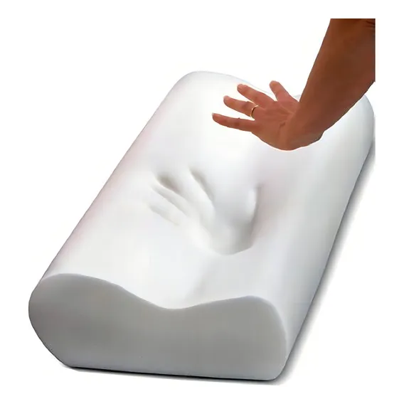 Travesseiro Cervical Coluna Macio Contour Pillow Magnético Cor Branco Foto 1