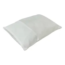 Travesseiro De Berço De Silicone Com Fronha Avulsa Bebe Cor Branco Foto mini 3