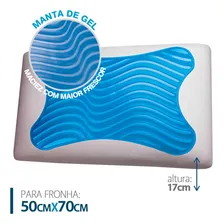 Travesseiro Duoflex Gelflex Nasa Gn1109 50x70x17 Foto mini 4