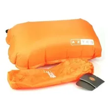 Travesseiro Inflável Azteq Looper Laranja Camping Viagem Foto mini  3