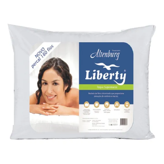 Travesseiro Liberty Super Macio 50cm X 70cm - Altenburg Cor Branco Foto 1