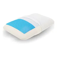 Travesseiro Nasa Theragel Blue/branco Tm 110 - Theramart Foto  mini 1