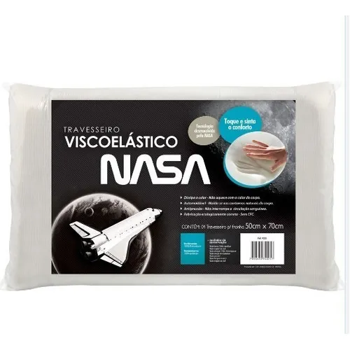 Travesseiro Nasa Visco Para Fronha 50x70cm Fibrasca Foto 1
