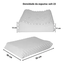 Travesseiro Ortopedico Apoio Total Cabeça Pescoço E Coluna Cor Branco Foto mini 3