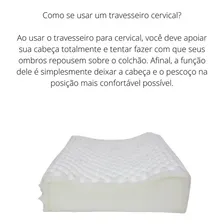 Travesseiro Ortopedico Apoio Total Cabeça Pescoço E Coluna Cor Branco Foto mini 2