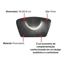 Travesseiro Para Banheira De Hidromassagem Ouro Fino Preto Foto mini 2
