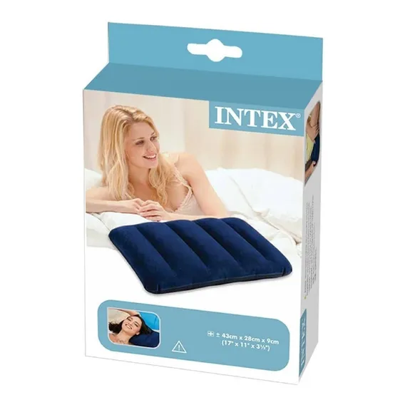 Travesseiro Portátil Inflável Intex Foto 1