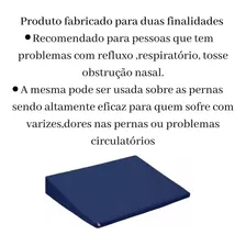 Travesseiro Rampa Anti Refluxo Pos Operatorio Alasca Cor Azul-marinho Foto mini 2