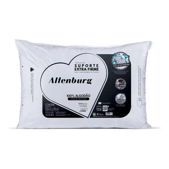 Travesseiro Suporte Extra Firme 50cm X 70cm Altenburg Foto 1