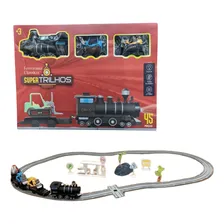 Trem Ferrorama Clássico Super Trilhos Locomotiva 45 Peças Foto mini 1