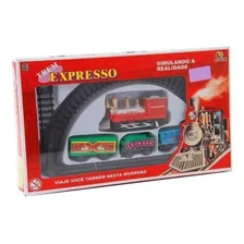 Trem Trenzinho Ferrorama Com Locomotiva E Trilho Expresso Foto mini 4