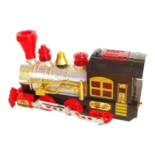 Trem Trenzinho Super Locomotiva Com Luz E Som E Solta Fumaça Foto mini  3