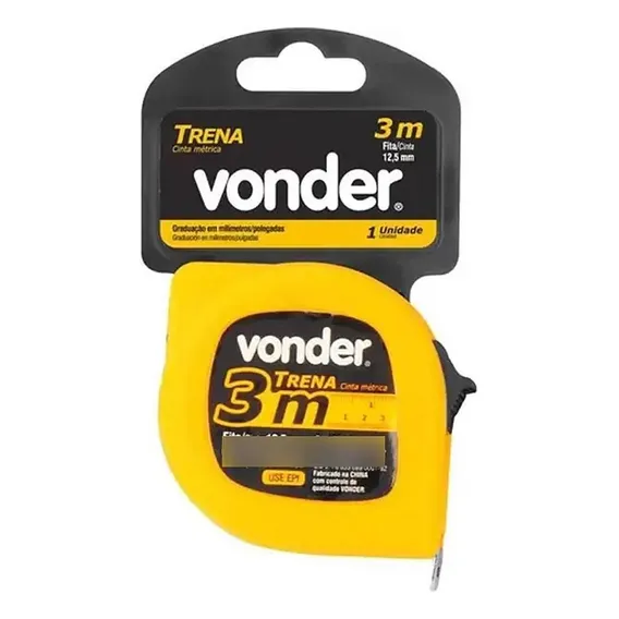 Trena Aço 3mx12,5mm Curta Mm/mm Vonder Foto 1