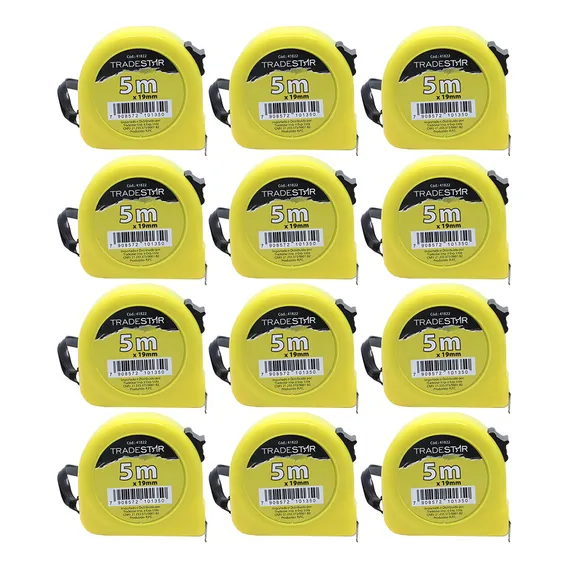 Trena Aço Pintado 5m 19mm Abs Amarelo Foto 1