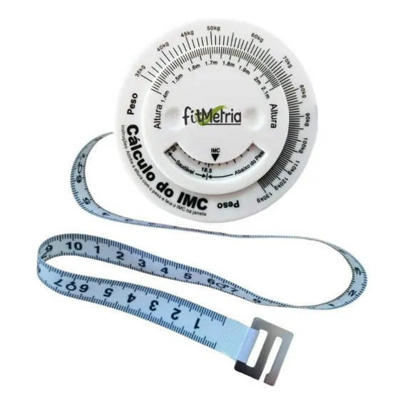 Trena Antropométrica Fita Métrica Corporal - 2 Metros Imc Foto 1