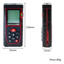 Trena Digital Medidor A Laser 100m Polegada Cubos Foto mini 3