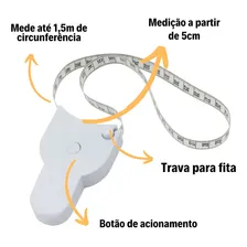 Trena Fita Metrica Corporal Automatica Medida Costura Corpo Foto mini 4