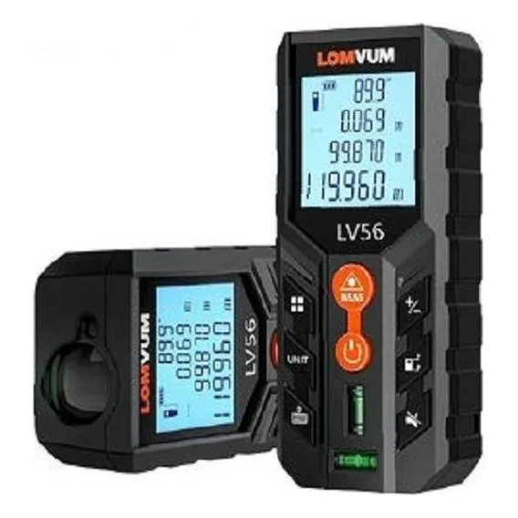 Trena Laser Lomvum Lv56 40m Nível Bolha Horizontal Vertical Foto 1