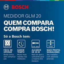 Trena Laser Professional Glm 20 Bosch Alcance 20 Metros Foto mini 3