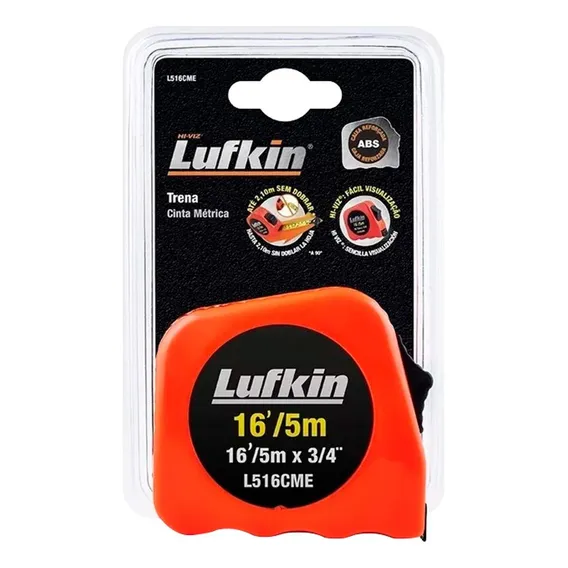 Trena Lufkin 5m C/trava-l516-cme Foto 1