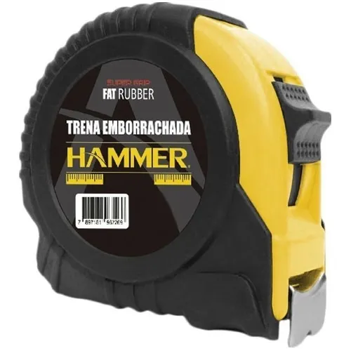 Trena Manual Emborrachada Com Trava Hammer 25mm X 10 Metros Foto 1
