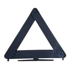 Triangulo P/ Carro Sinalização De Segurança Plástico Base Branca Truck Tudo T002 Foto mini 3