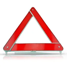 Triangulo Segurança Sinalização Carro Universal Base Branca Foto mini 1