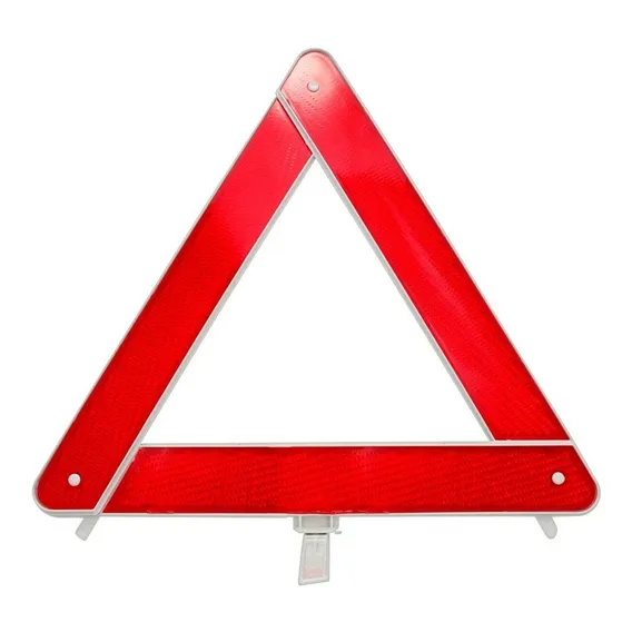 Triangulo Segurança Sinalização Vermelho Carro Universal Foto 1