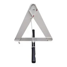 Triangulo Sinalização Carro Caminhão Com Base Pesada Branco Foto mini 3