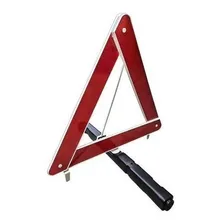 Triangulo Sinalização Carro Caminhão Com Base Pesada Branco Foto mini 2