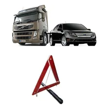 Triangulo Sinalização Carro Caminhão Com Base Pesada Branco Foto mini 1