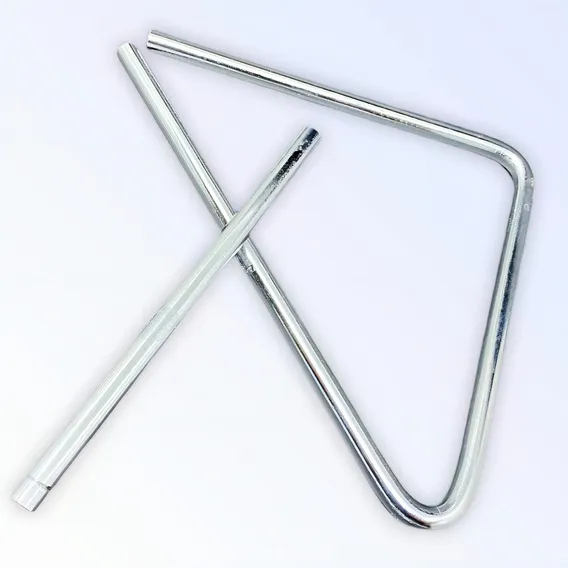 Triangulo Torelli De Aço Fino Cromado 15cm - Tl602 Foto 1
