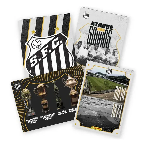 Tribute Card Set Santos 40 Cards + 1 Card Especial Rei Pelé Foto 1