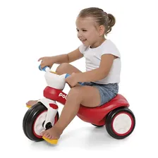 Triciclo Com Pedal E Buzina Andador Vermelho Infantil Foto mini 1