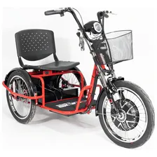 Triciclo ElĂ©trico 800w LĂtio RĂ© Farol E Alarme Fox Vermelho Foto mini 4