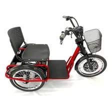 Triciclo ElĂ©trico 800w LĂtio RĂ© Farol E Alarme Fox Vermelho Foto mini 1