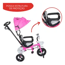 Triciclo Eletrico Infantil C/ Capota Rosa Importway Bw084rs Foto mini 4